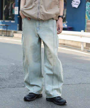 デニム淡 モデル：180cm L着用