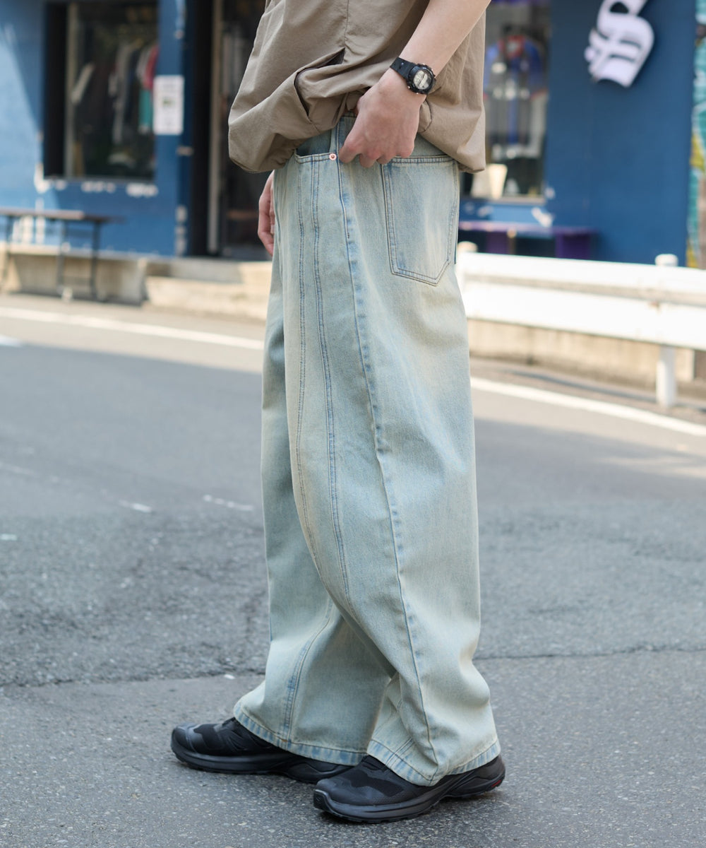 デニム淡 モデル：180cm L着用