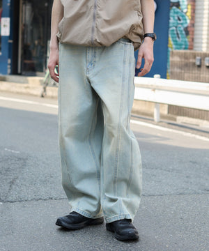 デニム淡 モデル：180cm L着用