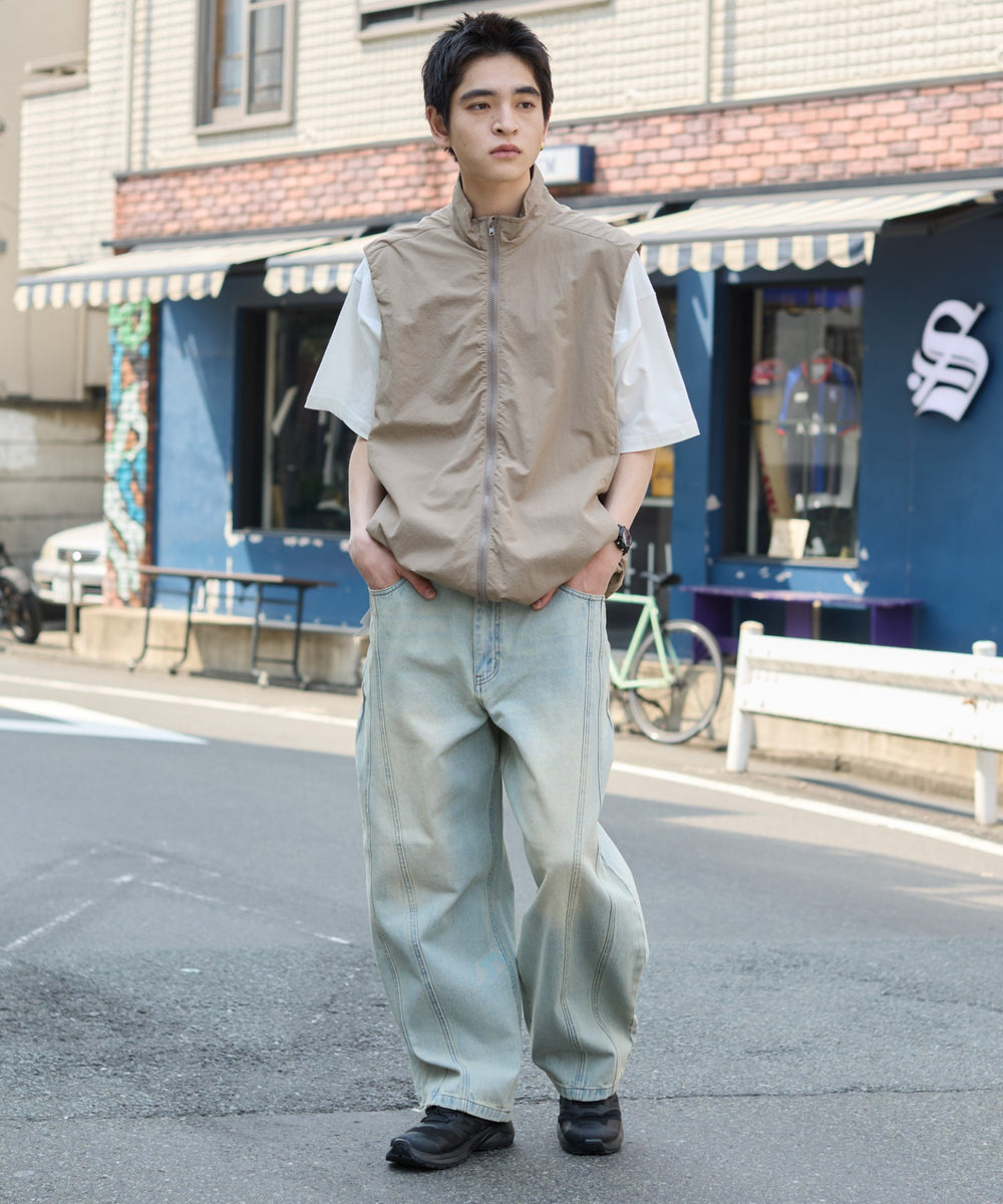 デニム淡 モデル：180cm L着用