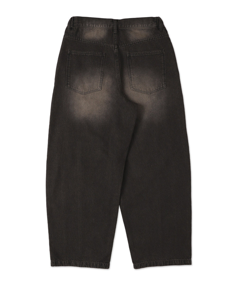 イージー3Dバレルレッグデニムパンツ