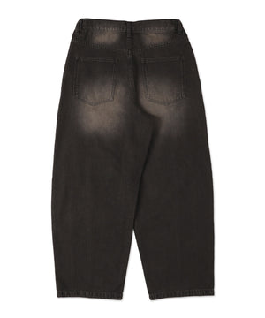 イージー3Dバレルレッグデニムパンツ