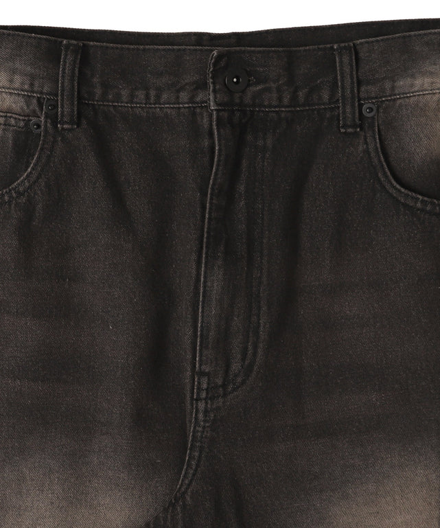 イージー3Dバレルレッグデニムパンツ