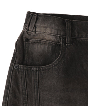 イージー3Dバレルレッグデニムパンツ