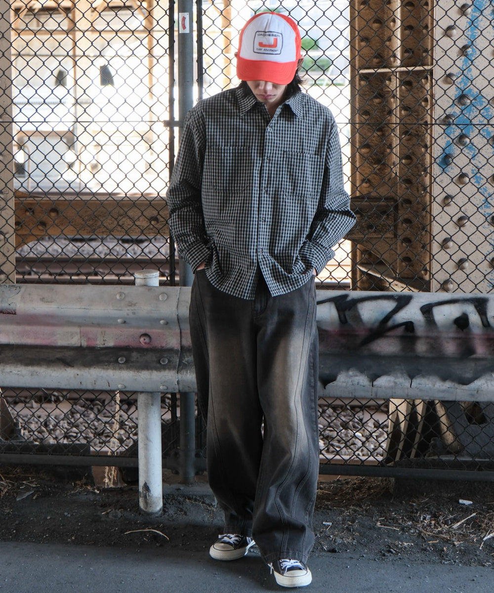 デニムブラックソノタ　モデル:175cm L着用