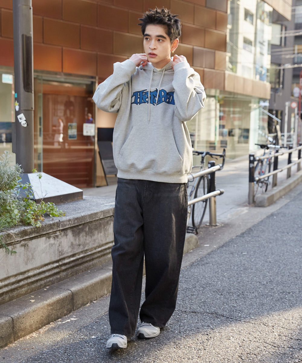 杢グレー　モデル:180cm L着用