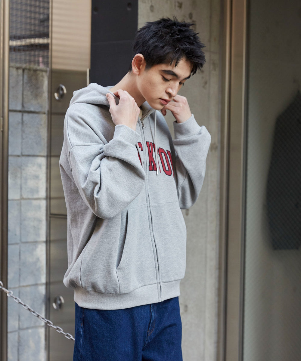 杢グレー　モデル:180cm L着用