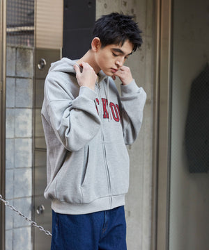 杢グレー　モデル:180cm L着用