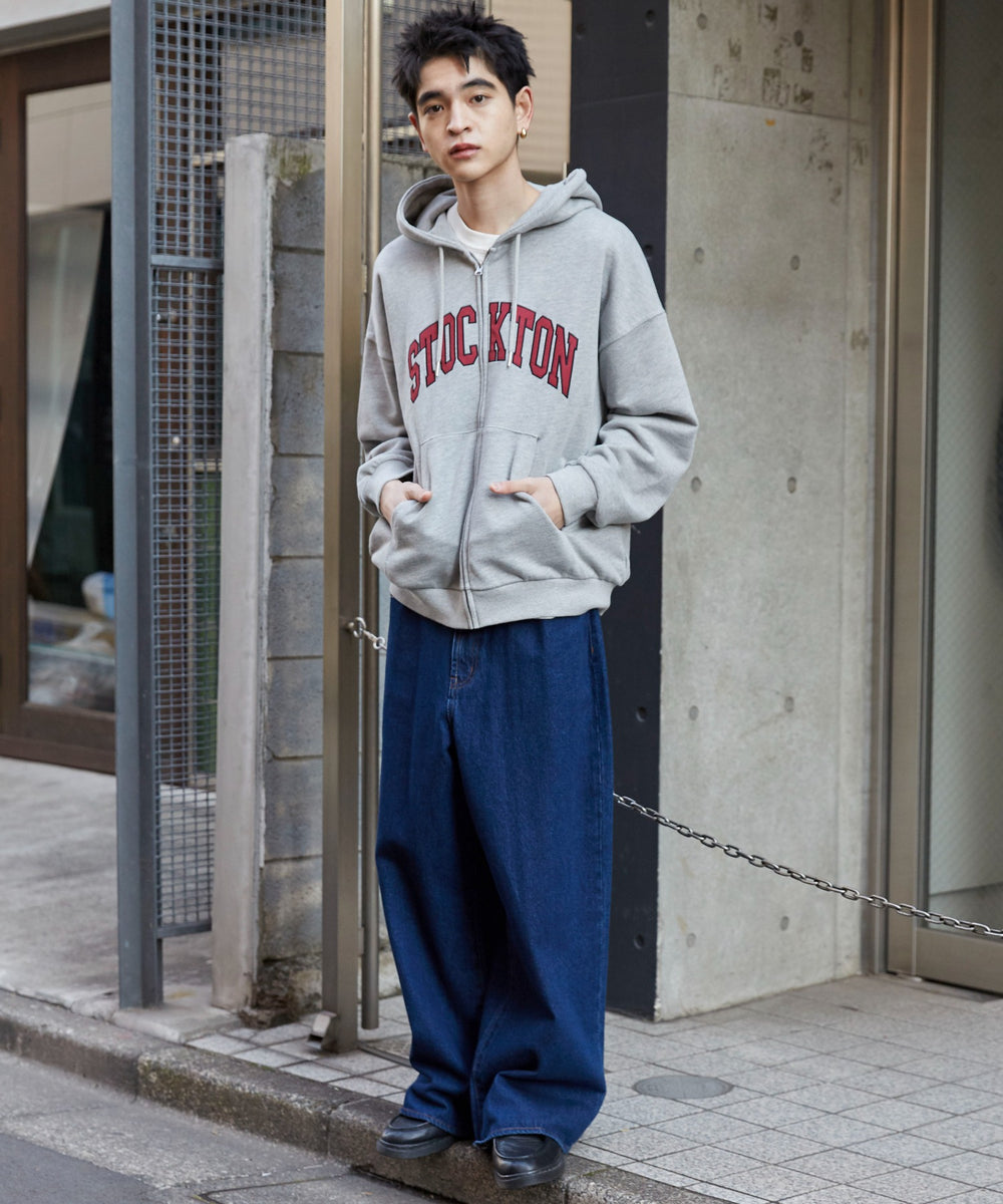 杢グレー　モデル:180cm L着用