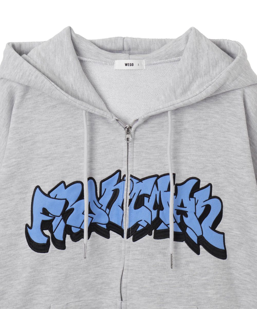 ワッペンロゴZIPパーカー