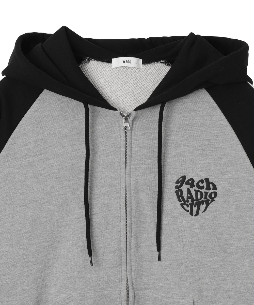 ラグラングラフィックZIPパーカー