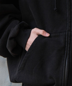 ケミカルウォッシュバルーンZIPパーカー