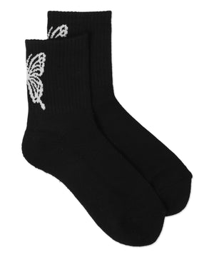 バックバタフライクルーソックス