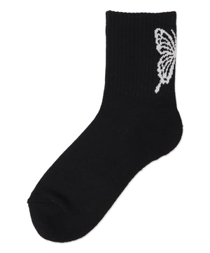 バックバタフライクルーソックス