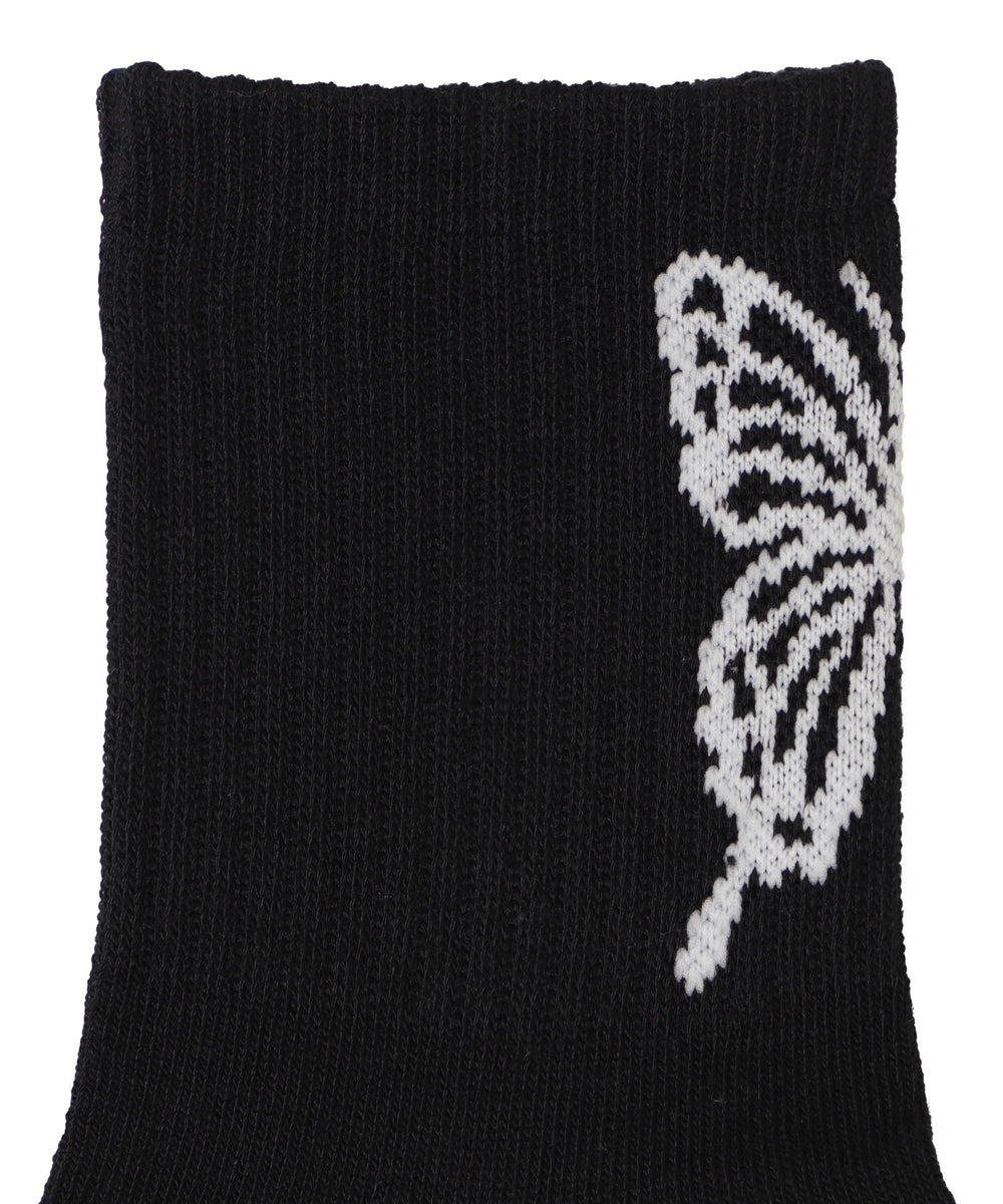 バックバタフライクルーソックス