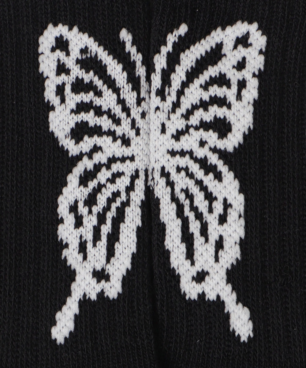 バックバタフライクルーソックス