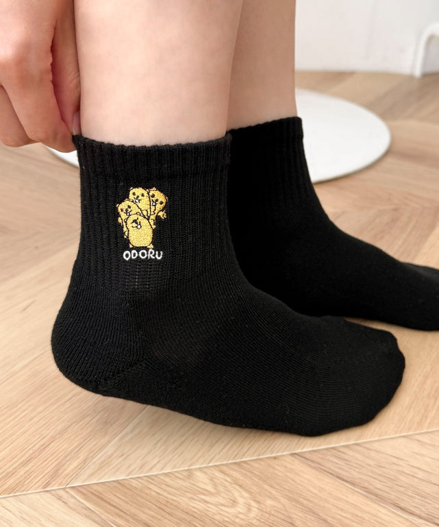 モチーフロゴ刺繍アンクルパイルソックス(23-25cm)｜WEGO
