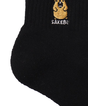 モチーフロゴ刺繍アンクルパイルソックス(23-25cm)