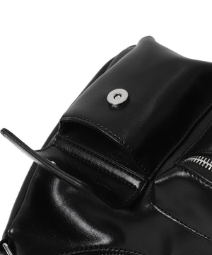 ポーチ付きランダムポケットデザインショルダー