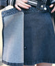 デニムラッププリーツスカート