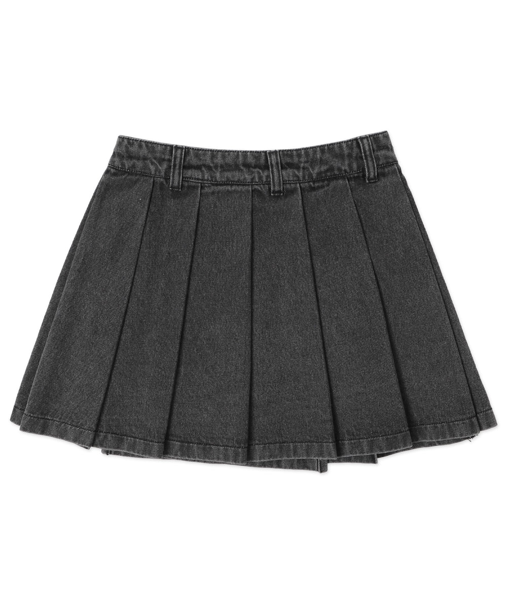 デニムラッププリーツスカート