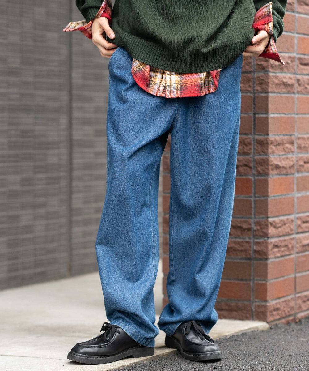 デニム中濃加工  モデル：175cm L着用