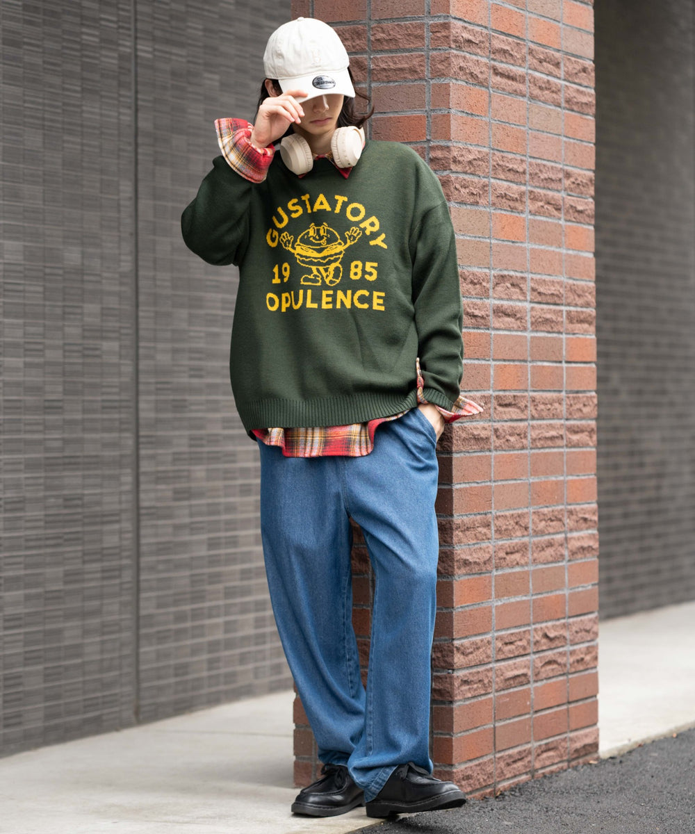 デニム中濃加工  モデル：175cm L着用