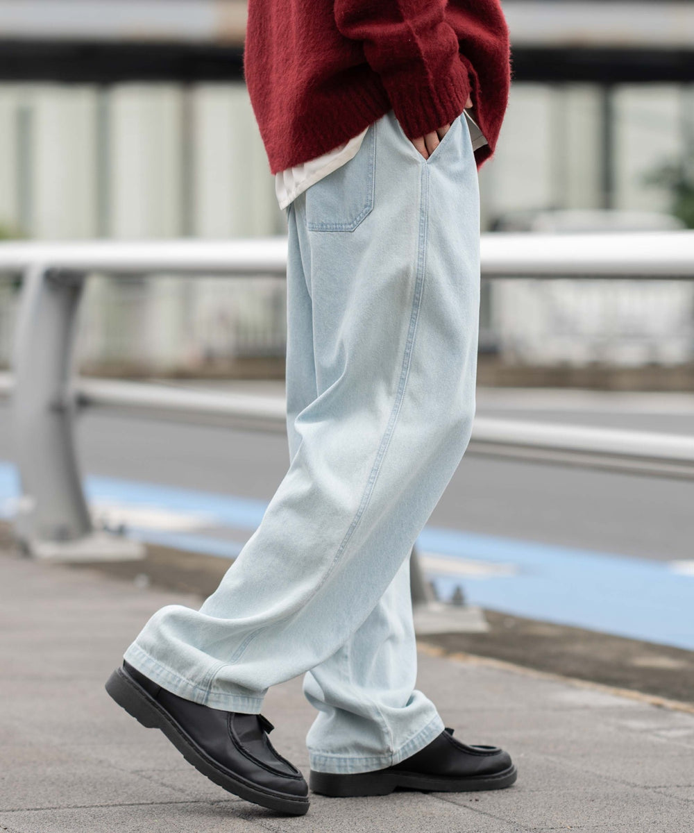 デニム淡 モデル：175cm L着用