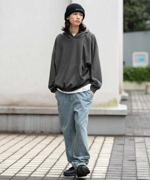 デニム淡加工  モデル：175cm L着用