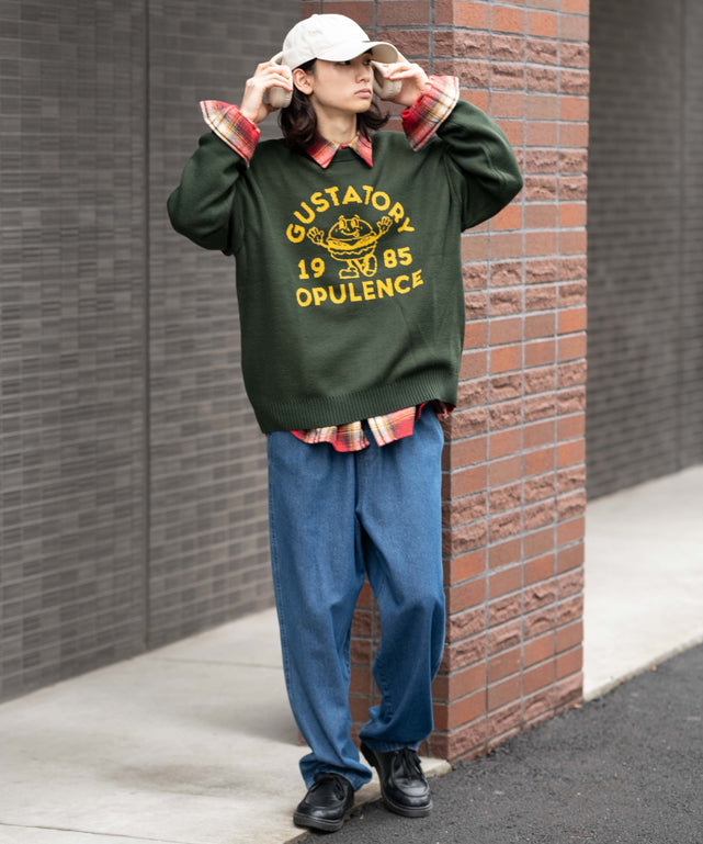 デニム中濃加工  モデル：175cm L着用