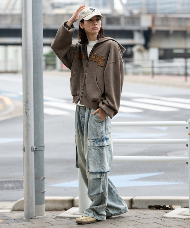 デニム淡 モデル：175cm L着用