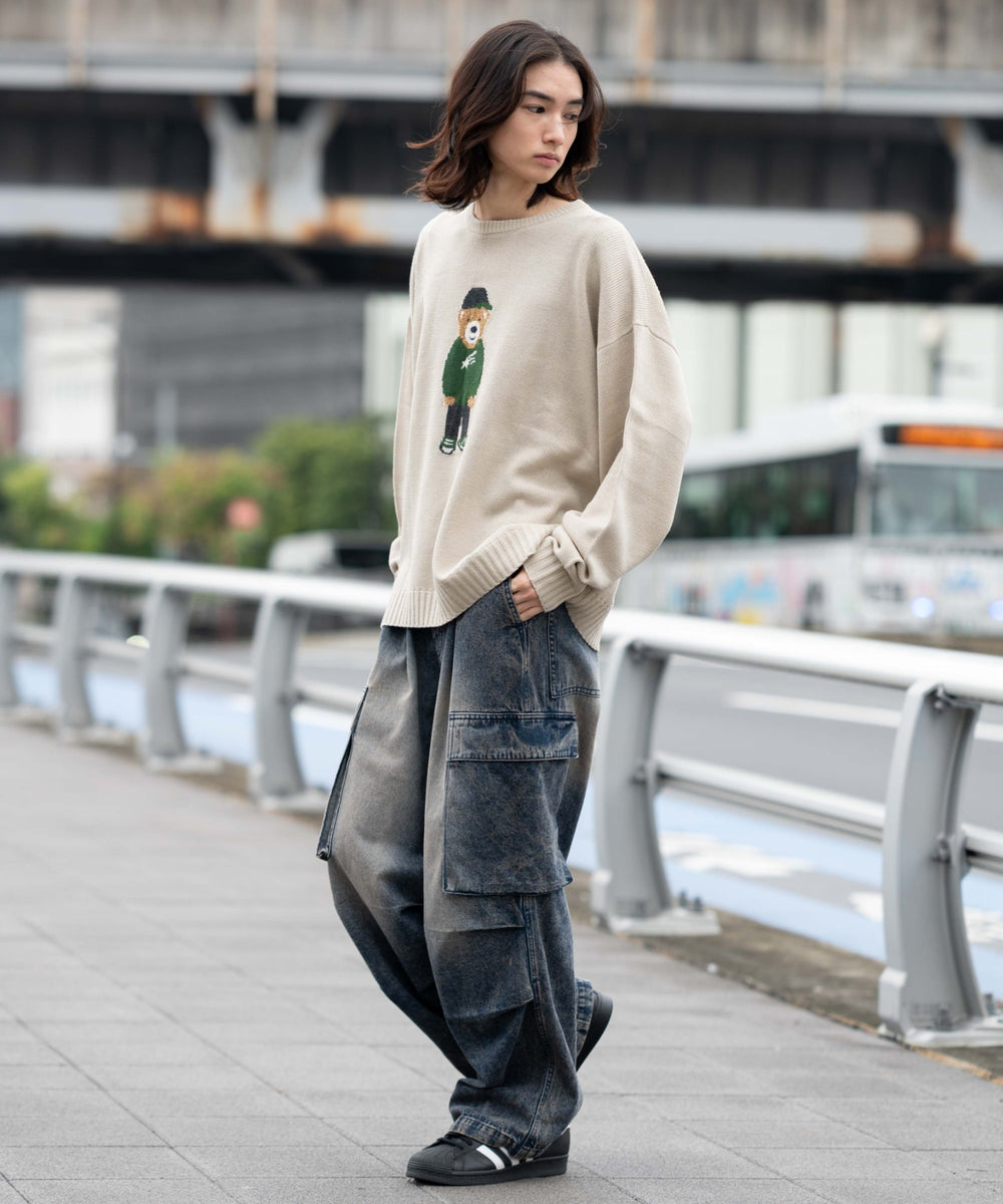 デニム中濃加工 モデル：175cm L着用