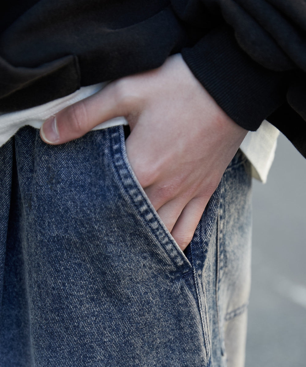 デニムイージーカーゴパンツ