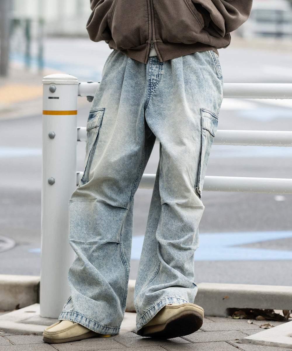 デニム淡 モデル：175cm L着用