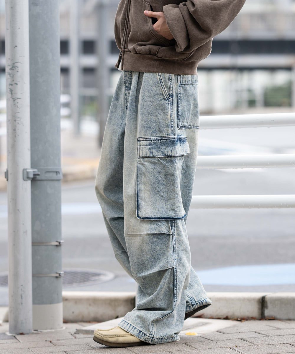 デニム淡 モデル：175cm L着用