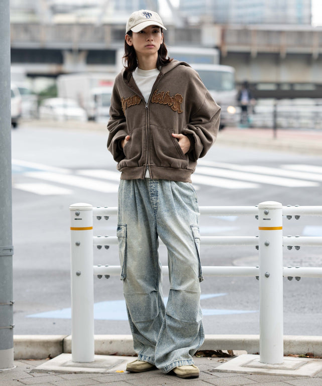 デニム淡 モデル：175cm L着用