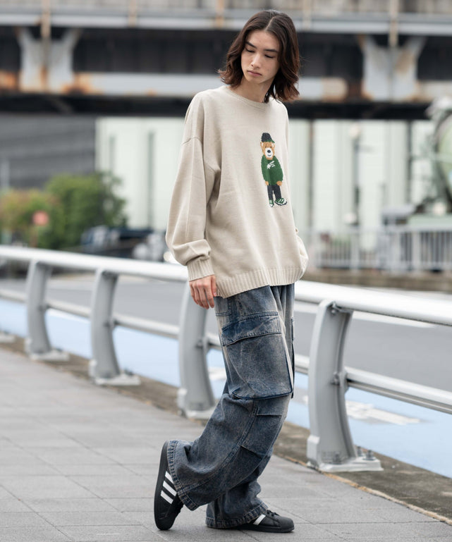 デニム中濃加工 モデル：175cm L着用