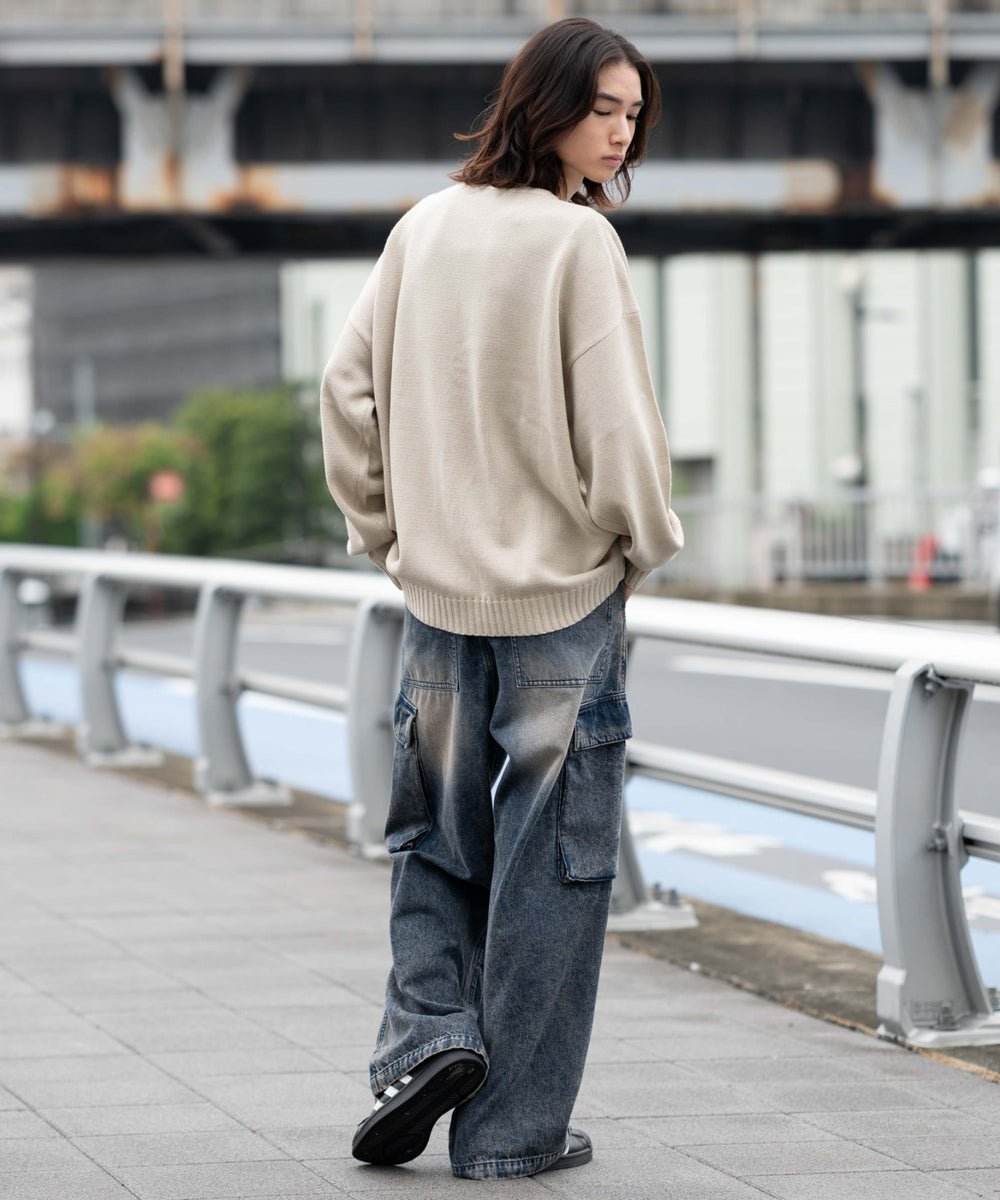 デニム中濃加工 モデル：175cm L着用