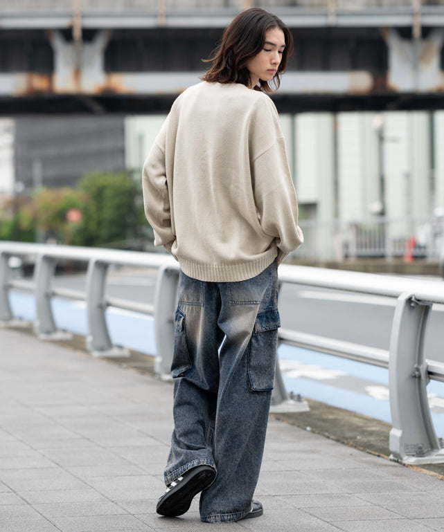 デニム中濃加工 モデル：175cm L着用