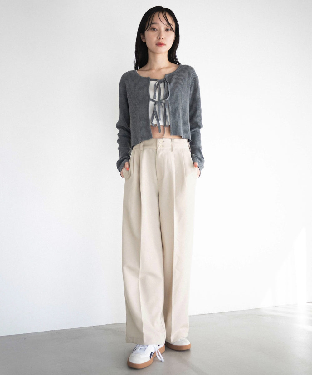 Lベージュ モデル：161cm S着用