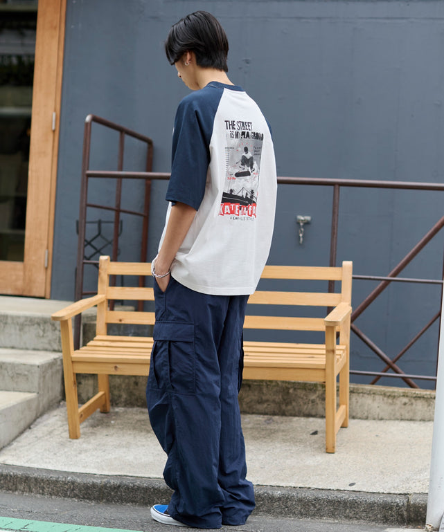 ネイビー モデル：178cm L着用