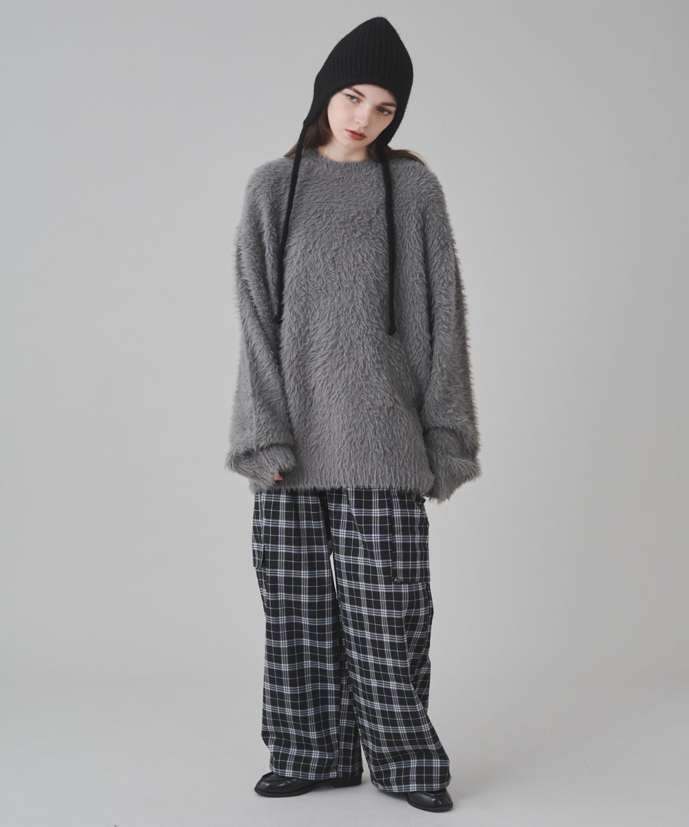 ブラックチェック 162cm S着用