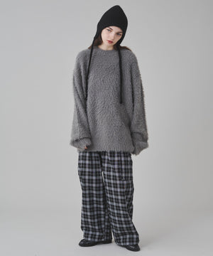 ブラックチェック 162cm S着用