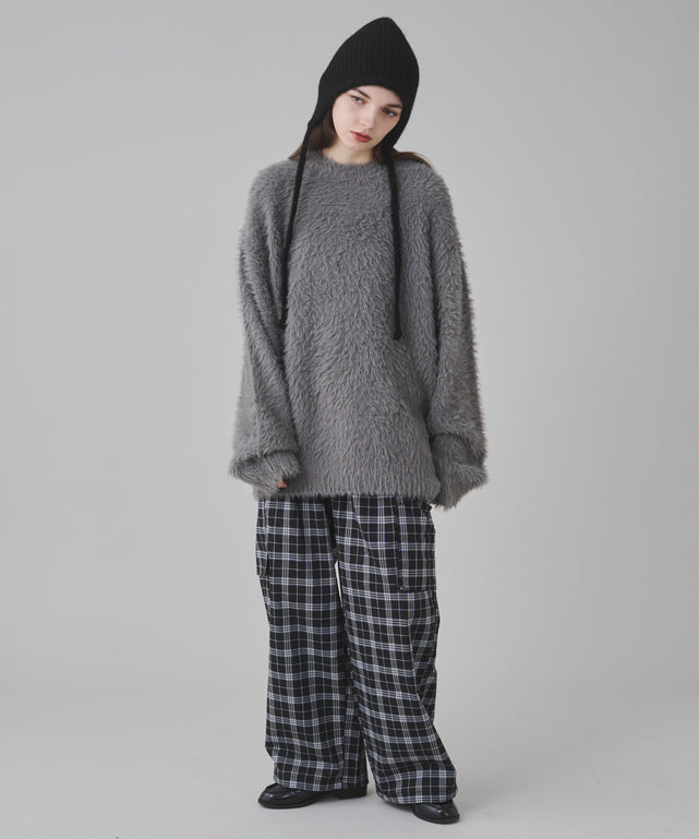 ブラックチェック 162cm S着用