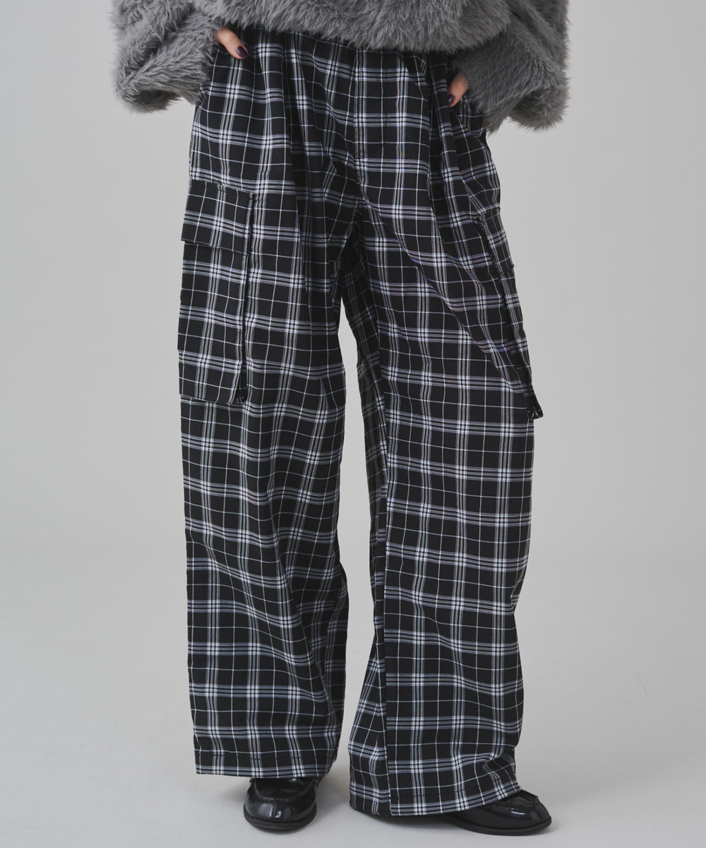 ブラックチェック 162cm S着用