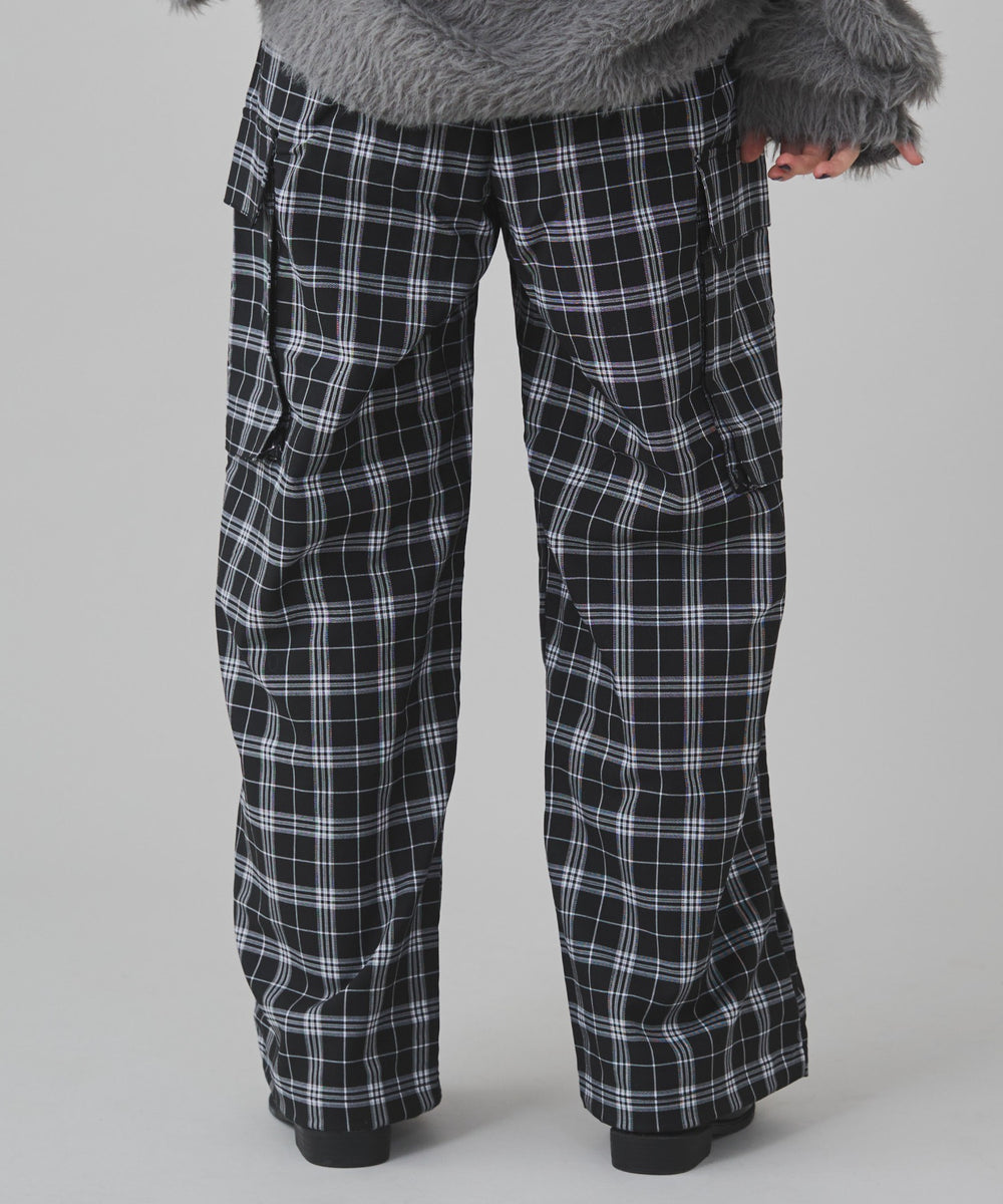 ブラックチェック 162cm S着用