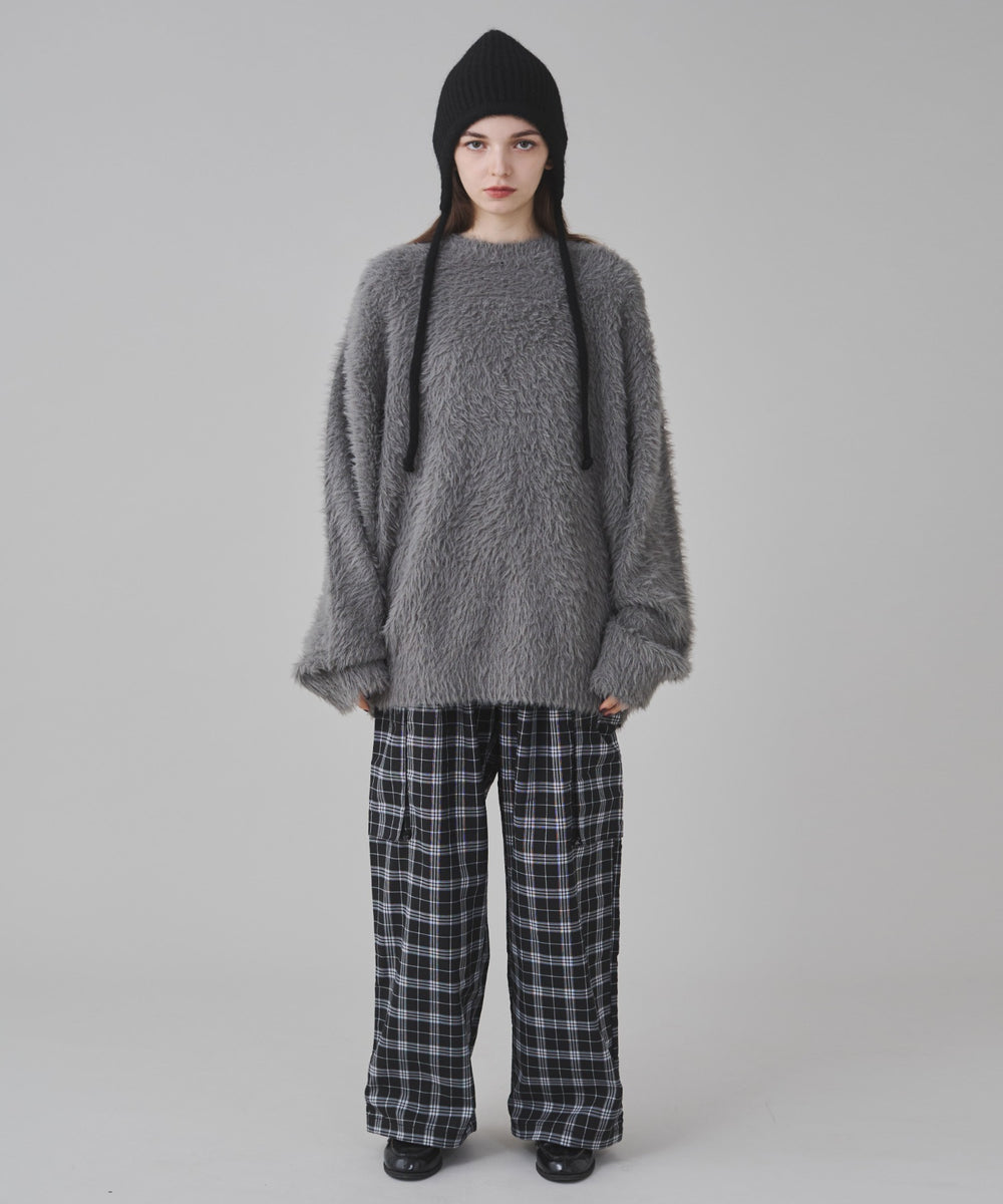 ブラックチェック 162cm S着用