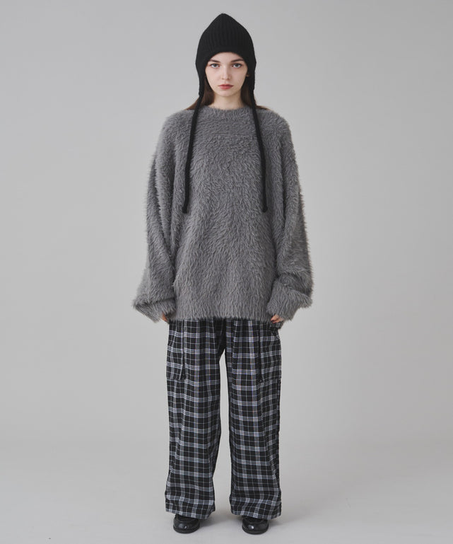 ブラックチェック 162cm S着用