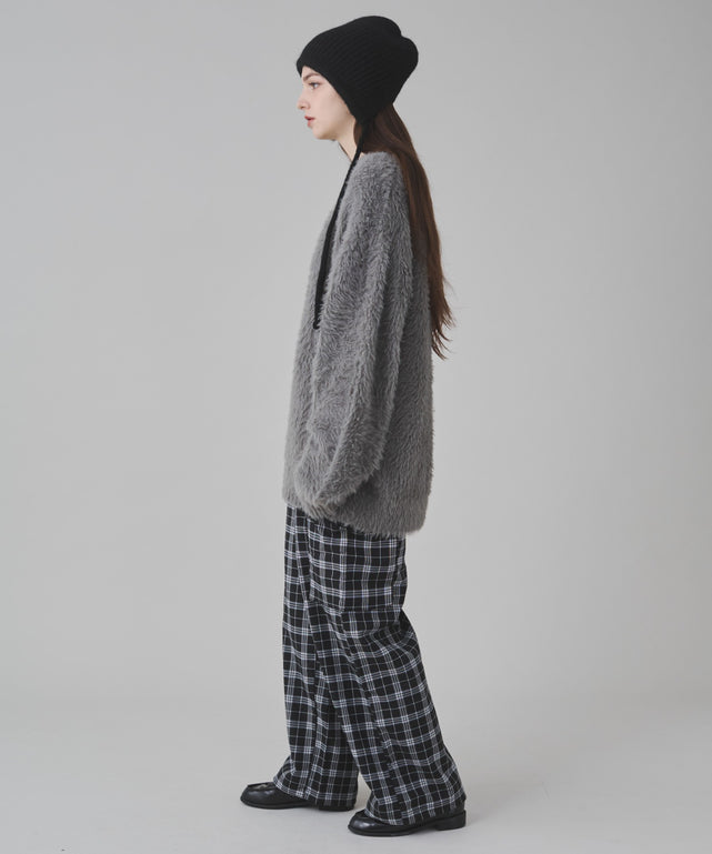 ブラックチェック 162cm S着用