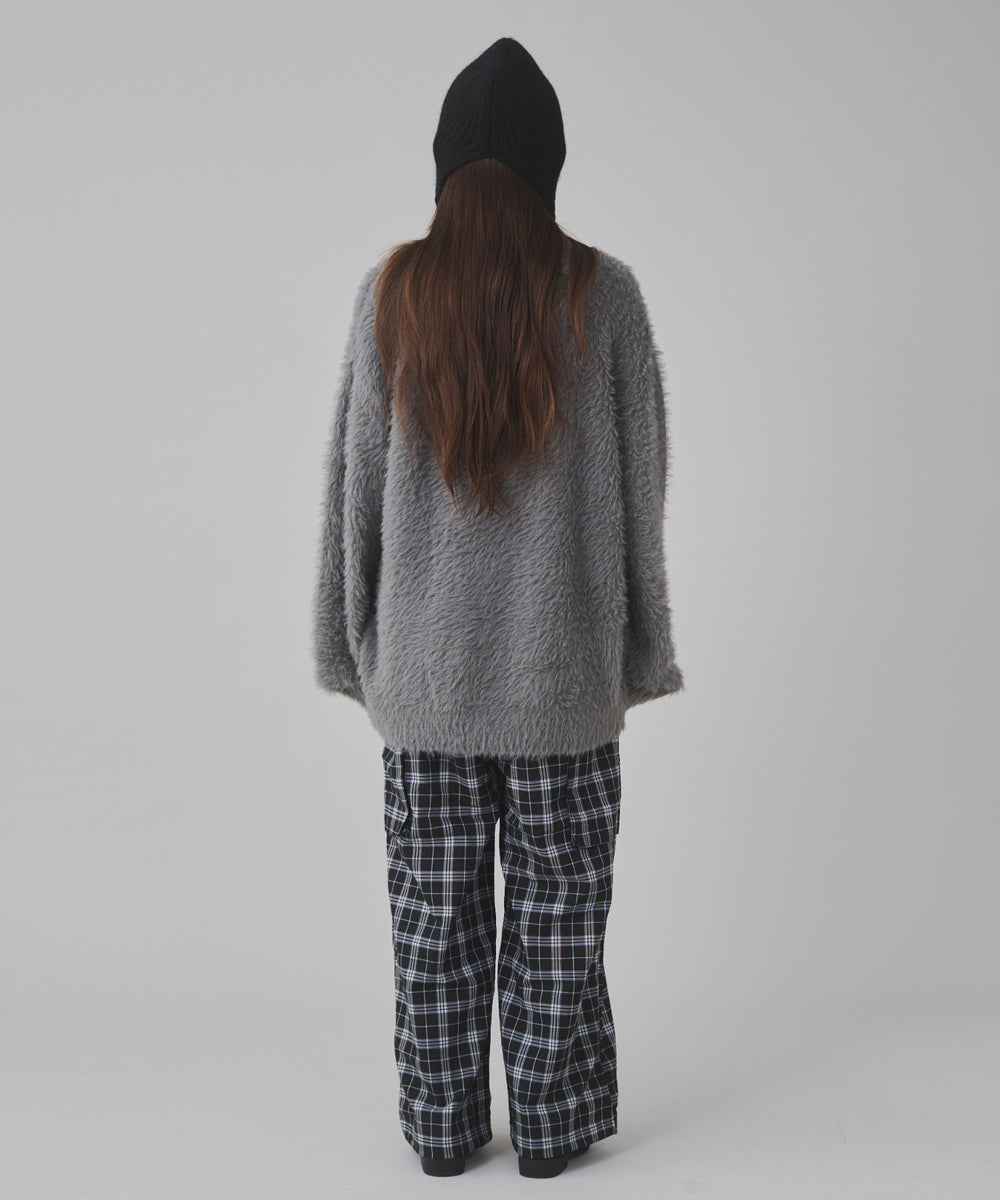 ブラックチェック 162cm S着用